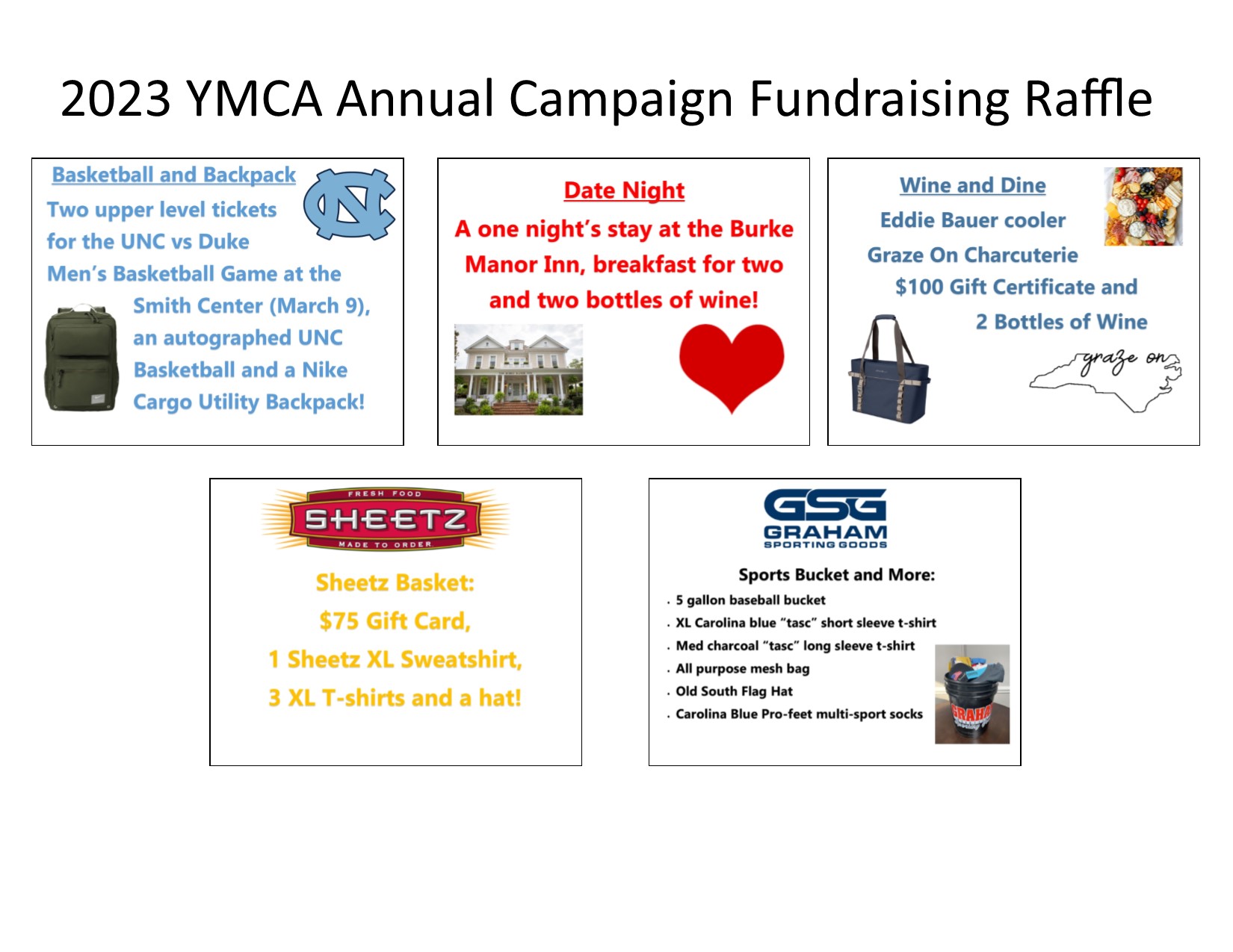 YMCA Fundraising Raffle United Way of Alamance County